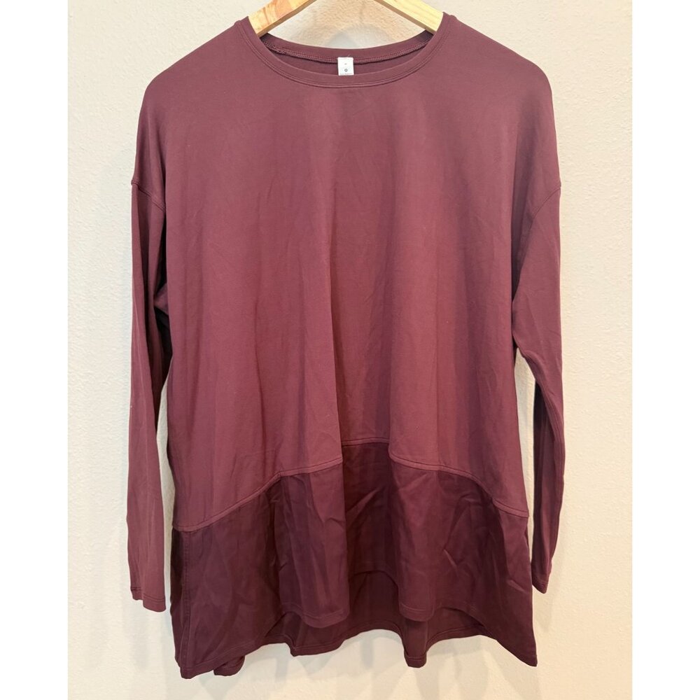 lululemon athletica Long Sleeve Top in Burgundy